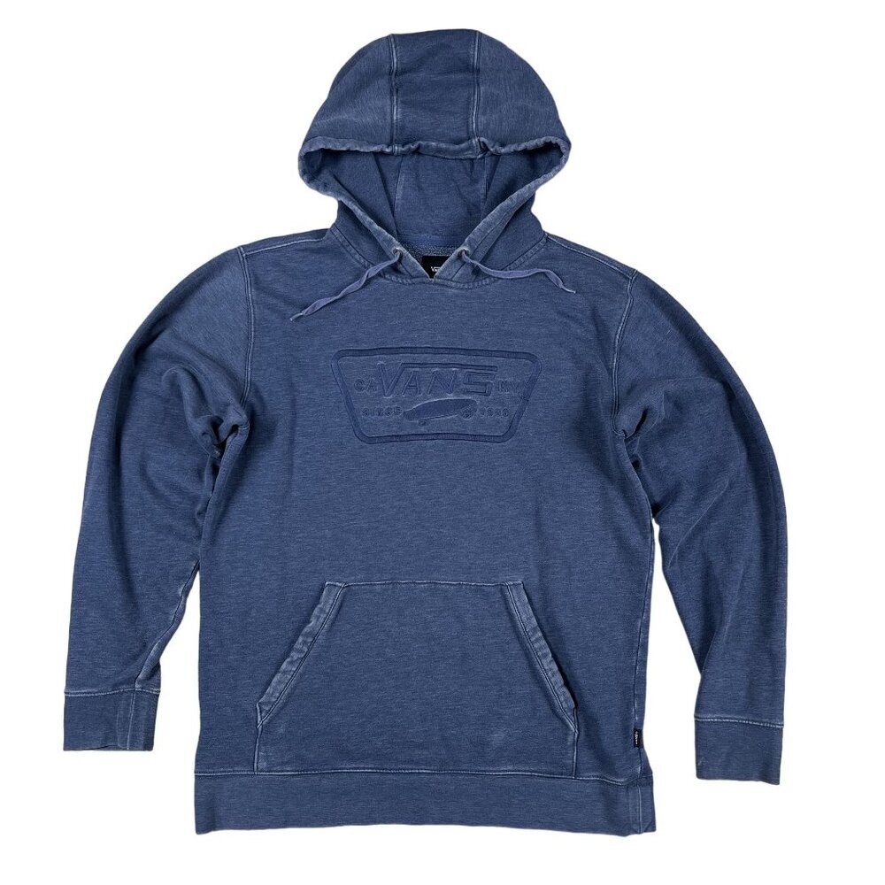 Vans Hoodie Mens Small Blue